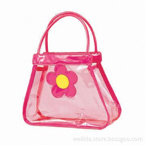Clear PVC Handbag, Available in Various Colors, Good for Children and Packing Candy